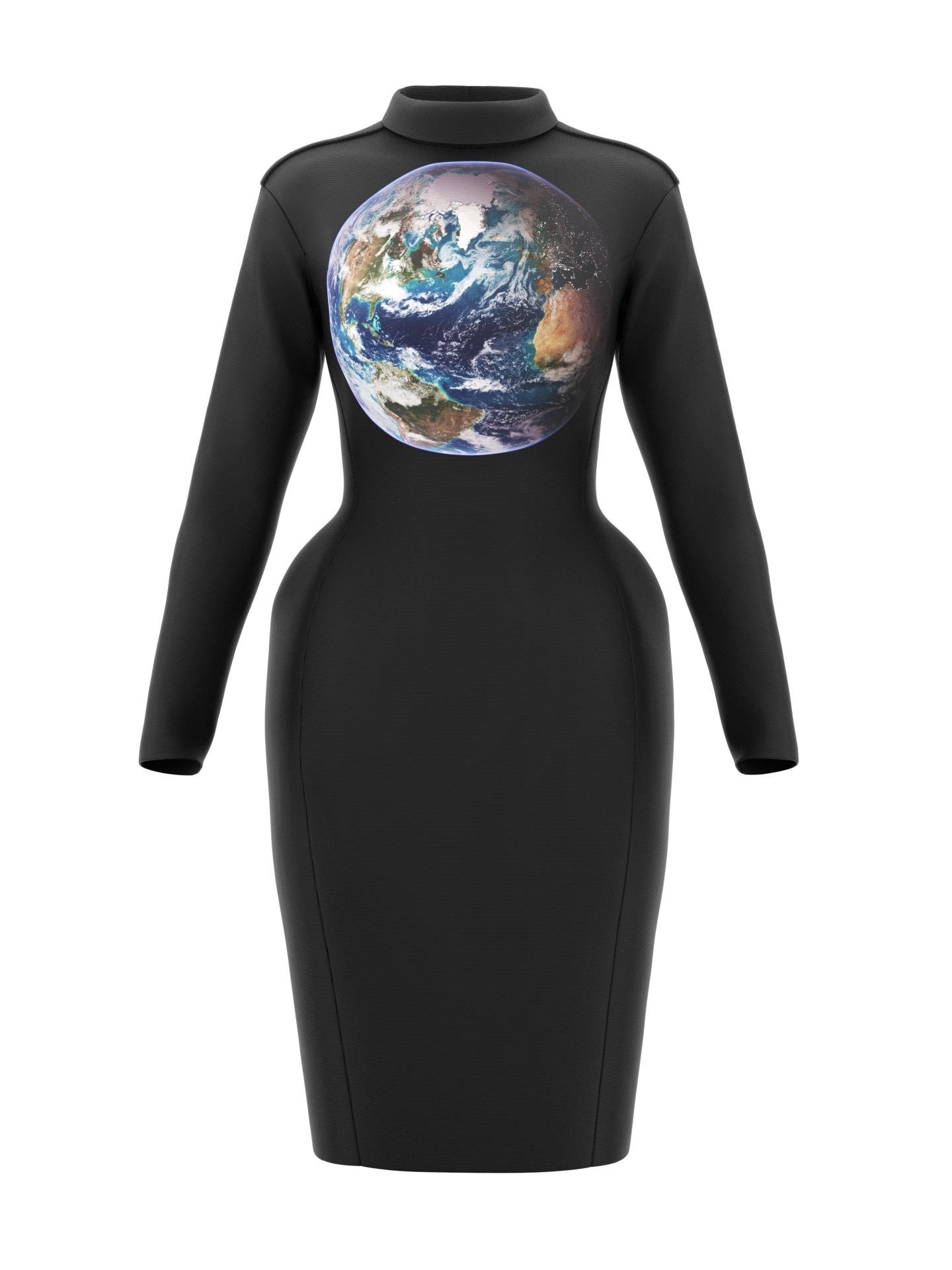 Space Dress -  Blue Marble 2007 by DRESSX