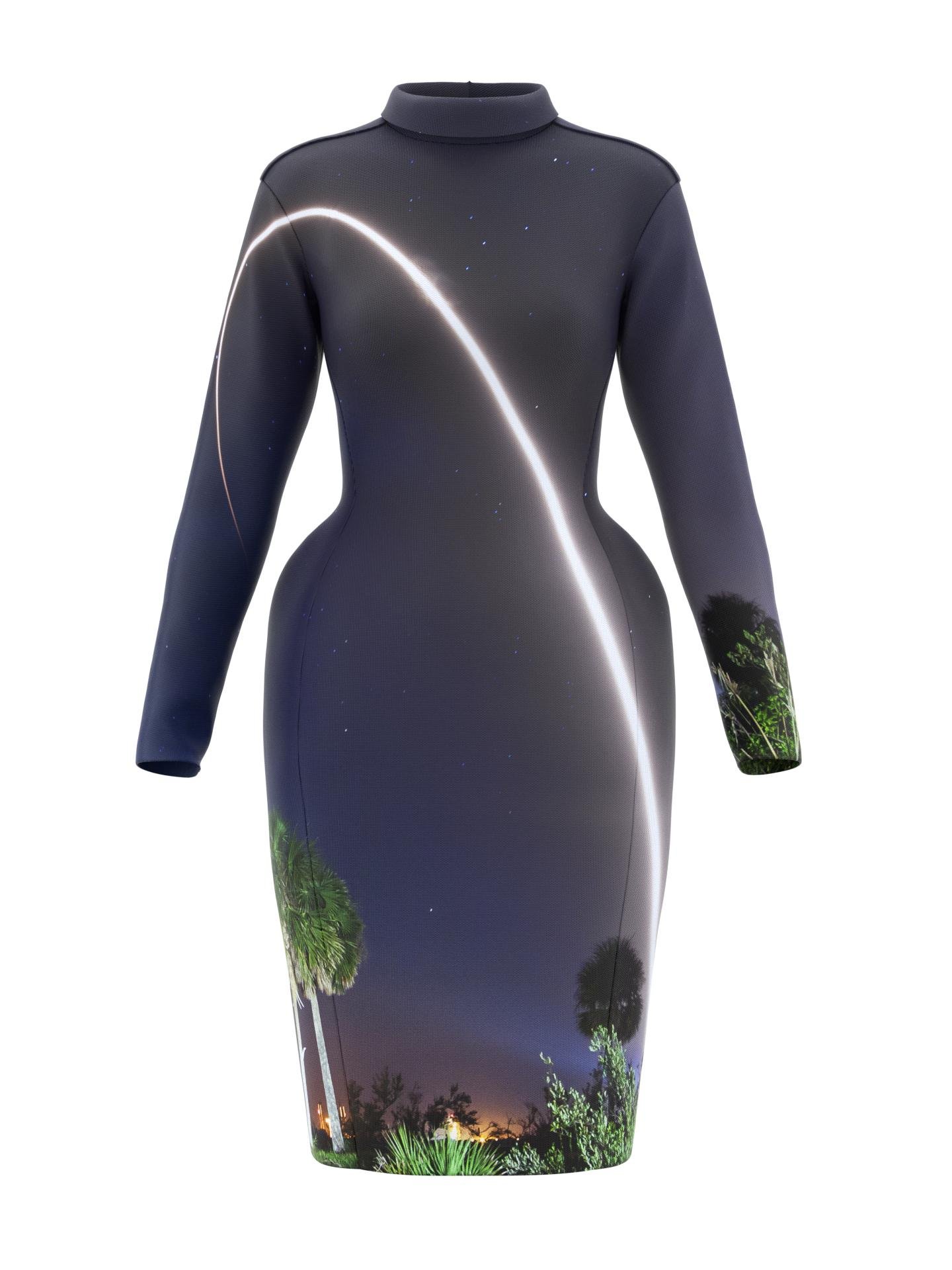 Space Dress - Men occupy very little space on Earth by DRESSX