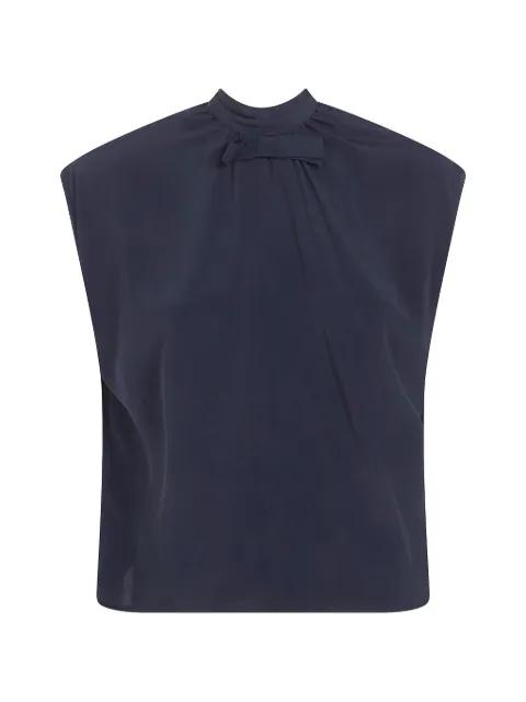 bow-detail sleeveless blouse by DRHOPE