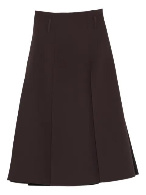 dark brown midi  skirt by DRHOPE