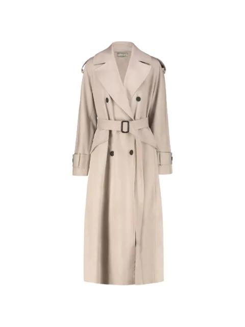 double-breasted belted trench coat by DRHOPE