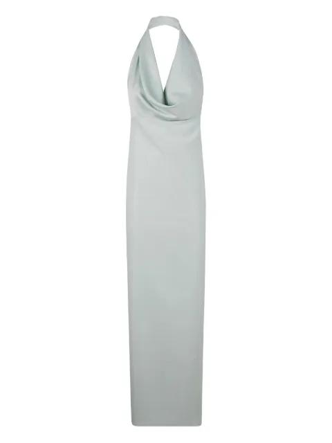 draped halterneck gown by DRHOPE