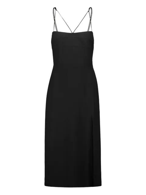 horizontal cuts braided straps dress by DRHOPE