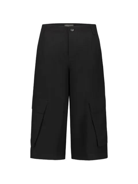 multiple-pocket cargo-style bermuda shorts by DRHOPE