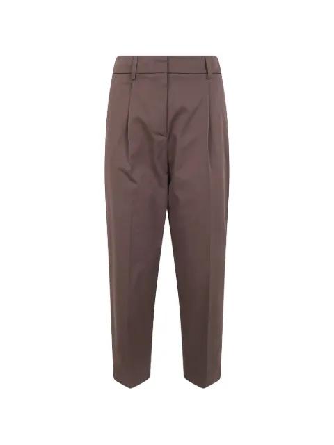pleated elasticated-waist trousers by DRHOPE