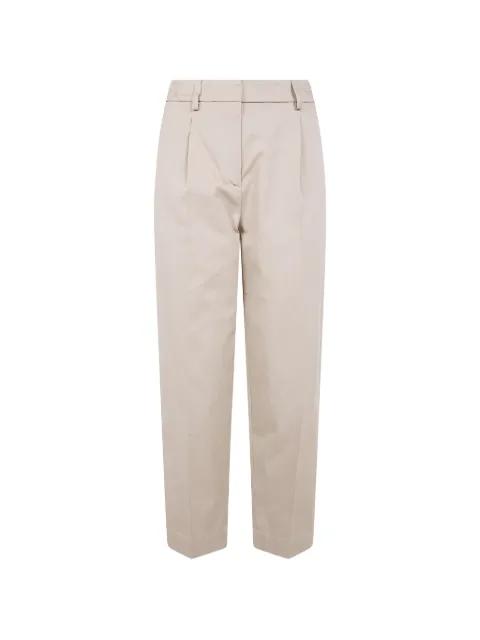 pleated elasticated-waist trousers by DRHOPE