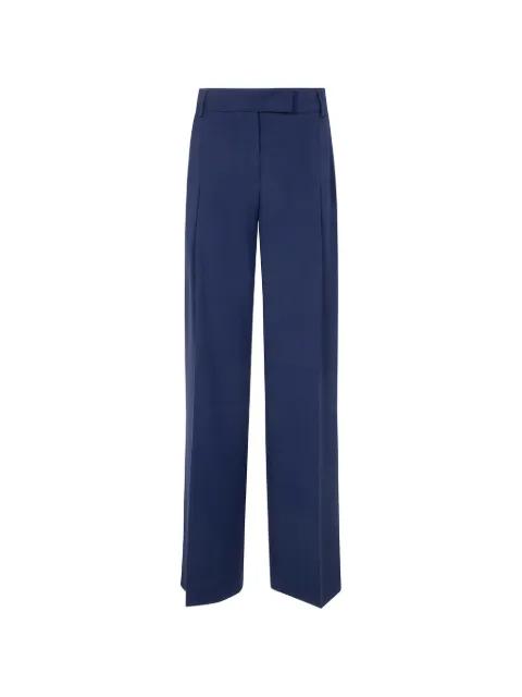 pleated straight-leg trousers by DRHOPE