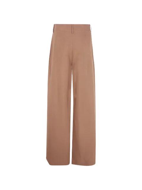 pleated wide-leg trousers by DRHOPE