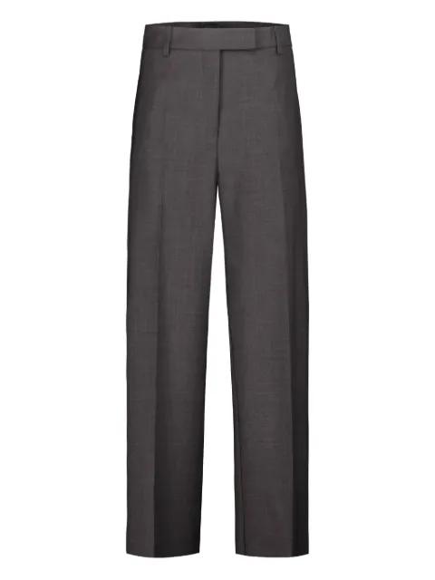 pressed-crease wool trousers by DRHOPE