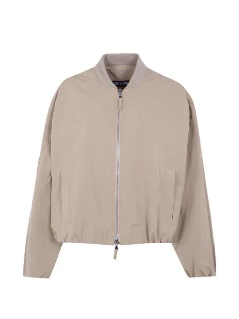 zip-pocket bomber jacket by DRHOPE