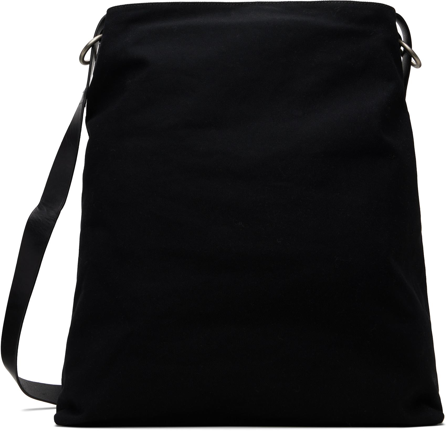 Black Canvas Bag by DRIES VAN NOTEN