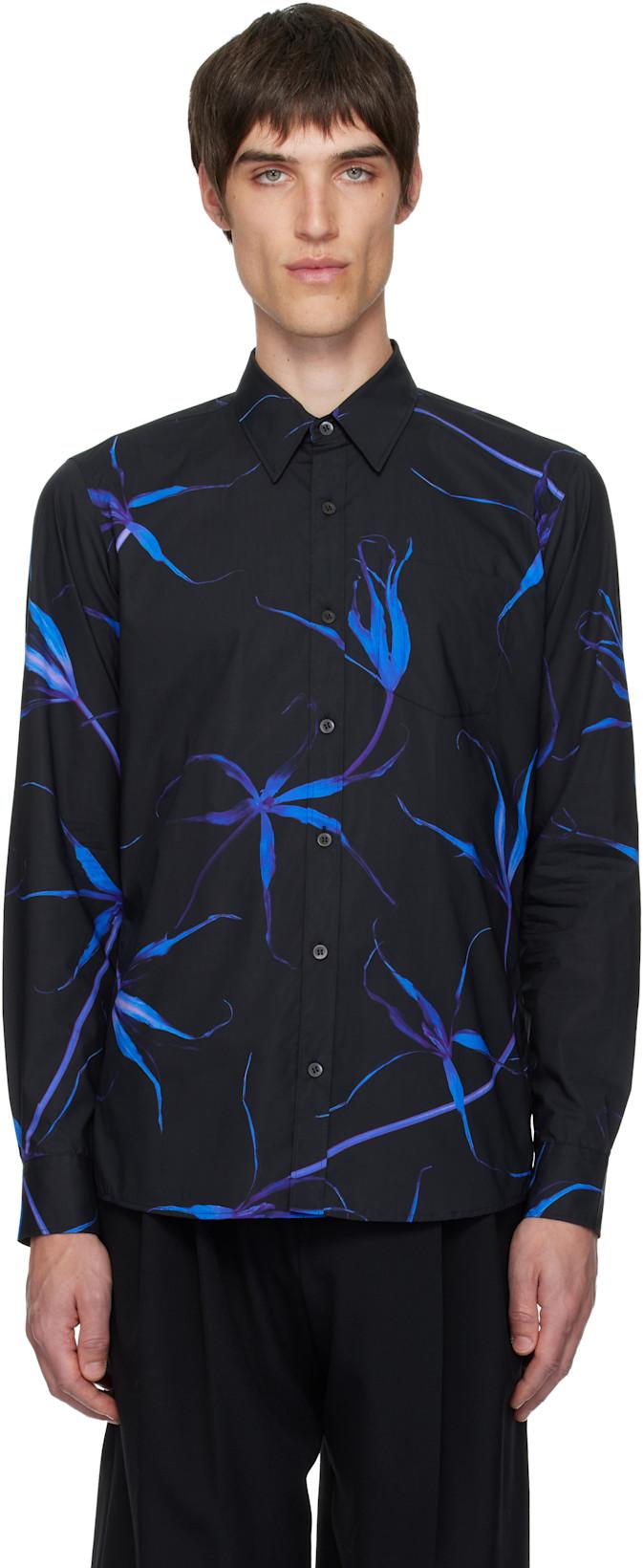 Black Cotton Shirt by DRIES VAN NOTEN
