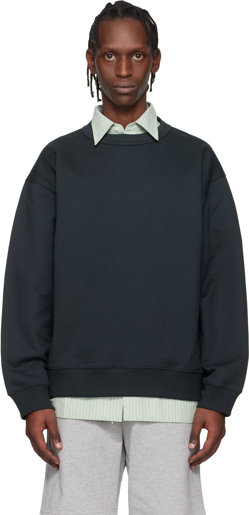 Black Oversized Sweatshirt by DRIES VAN NOTEN