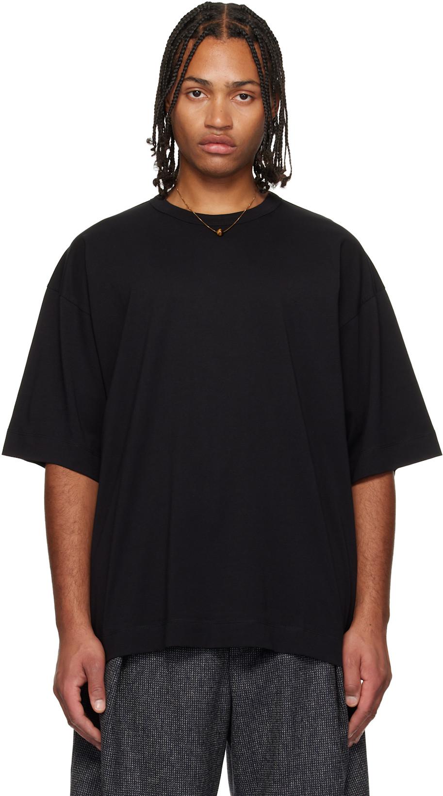 Black Oversized T-shirt by DRIES VAN NOTEN