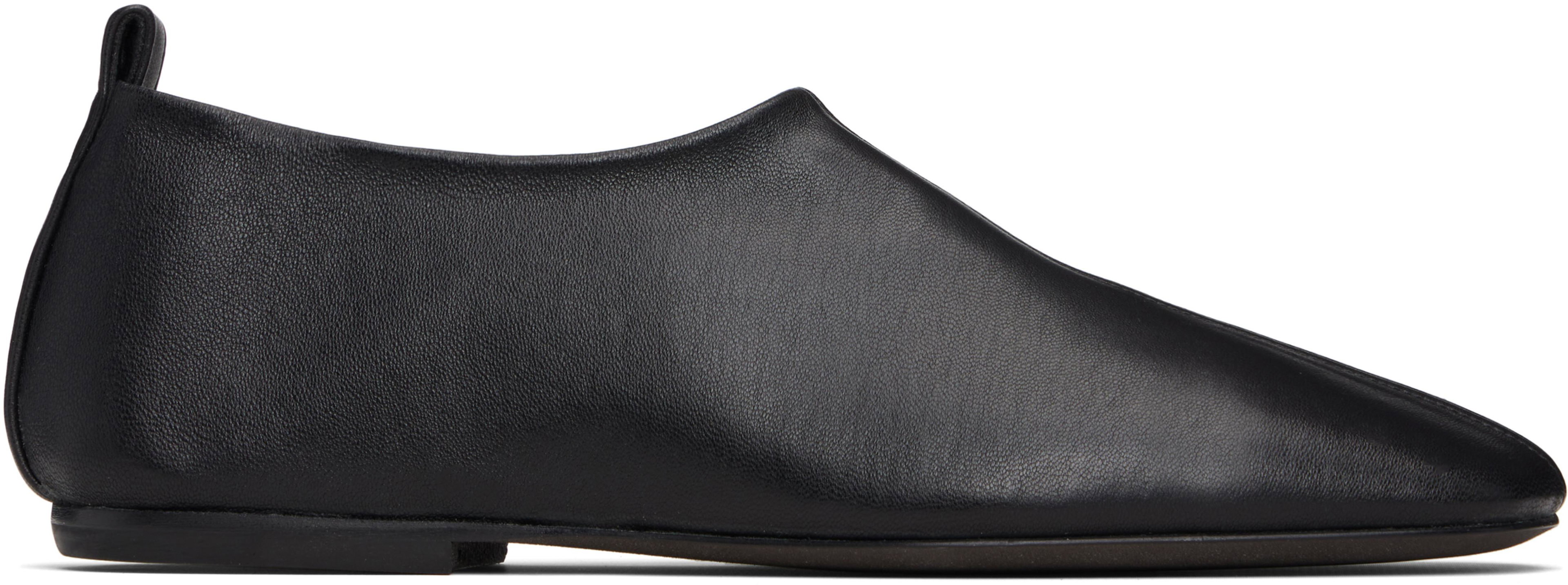 Black Square Toe Loafers by DRIES VAN NOTEN