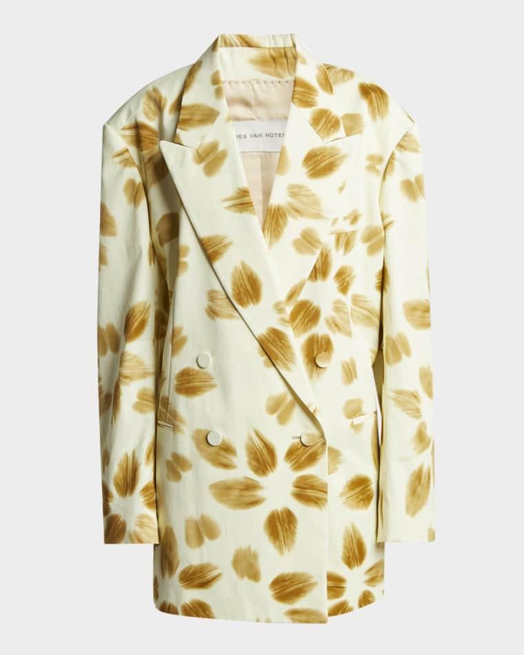 Blessy Oversized Double-Breasted Jacket by DRIES VAN NOTEN