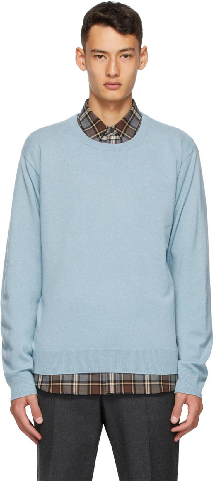 Blue Cashmere Sweater by DRIES VAN NOTEN