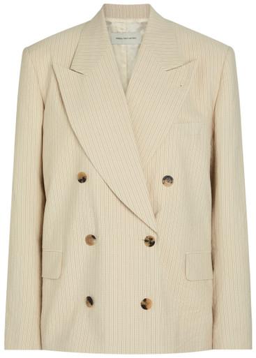 Bosea pinstriped double-breasted blazer by DRIES VAN NOTEN