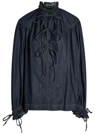 Catya denim blouse by DRIES VAN NOTEN