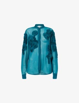 Chowsa Embroidered Sheer Shirt by DRIES VAN NOTEN