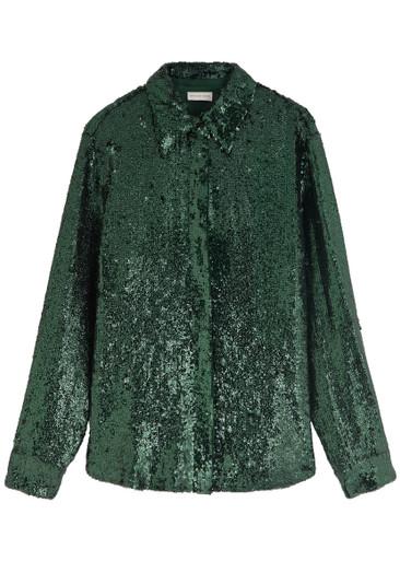 Chowy sequin shirt by DRIES VAN NOTEN