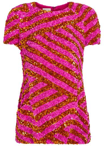 Conelly embellished woven top by DRIES VAN NOTEN