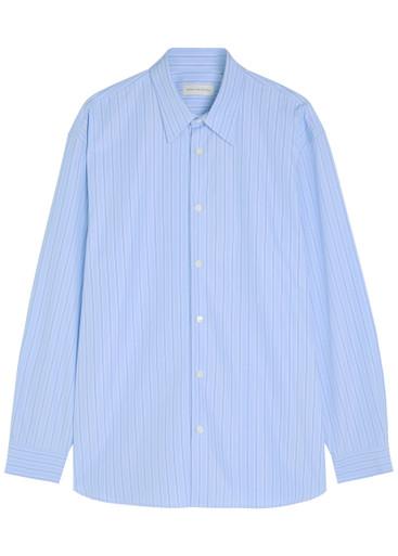Croom pinstriped cotton-poplin shirt by DRIES VAN NOTEN