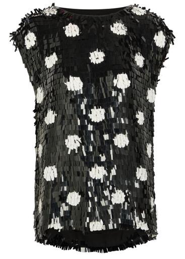 Cuzco sequin-embellished silk top by DRIES VAN NOTEN