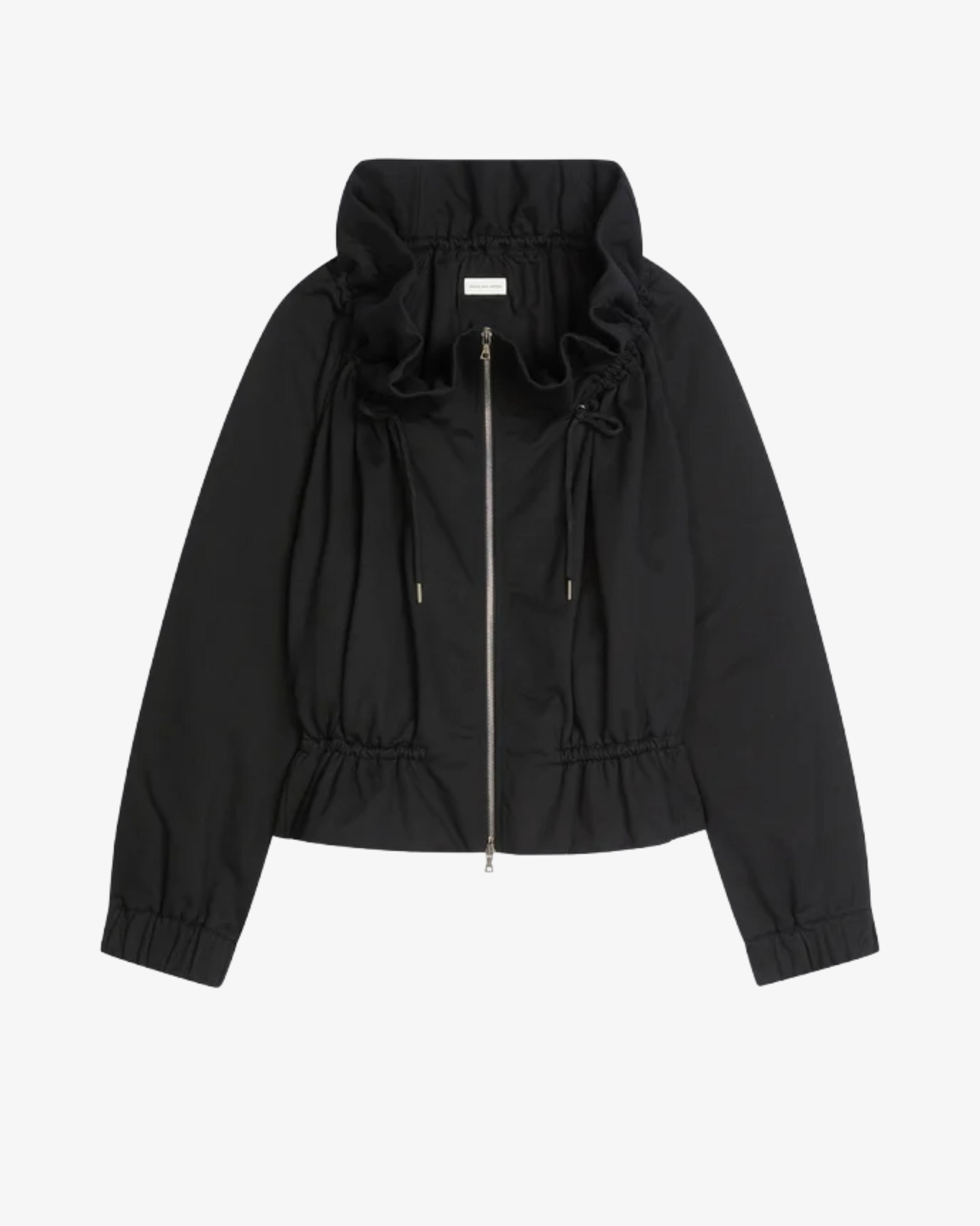 DRIES VAN NOTEN - Women's Cocoon Jersey Blouson - (Black900) by DRIES VAN NOTEN