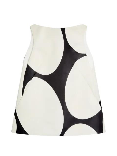 Dabel Giant Egg satin mini dress by DRIES VAN NOTEN