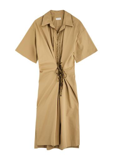 Delicky cotton-poplin midi dress by DRIES VAN NOTEN
