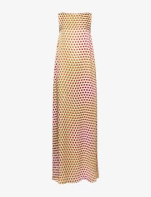 Draz Polkadot Silk Maxi Dress by DRIES VAN NOTEN