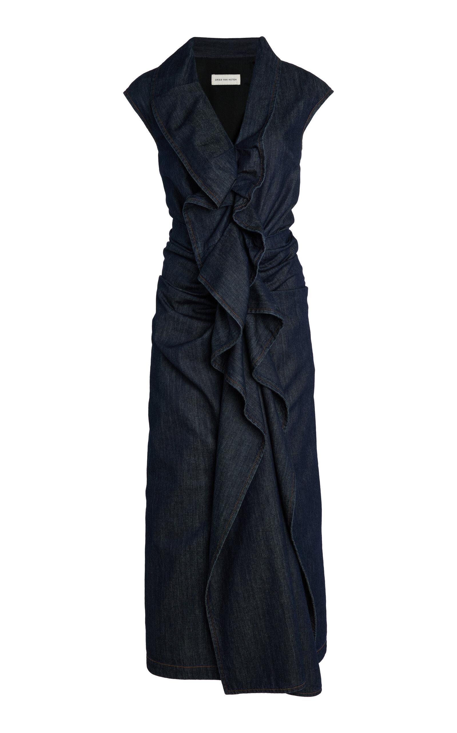 Dries Van Noten Davyl Denim Midi Dress - Moda Operandi by DRIES VAN NOTEN