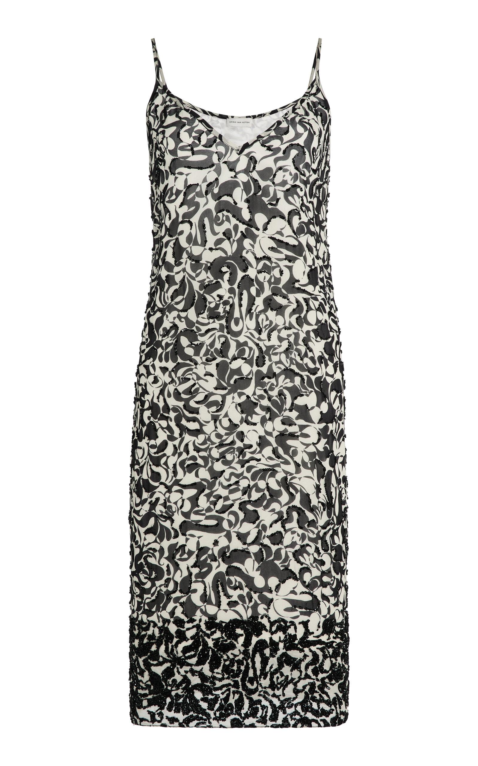 Dries Van Noten Denya Embellished Georgette Midi Dress - Moda Operandi by DRIES VAN NOTEN