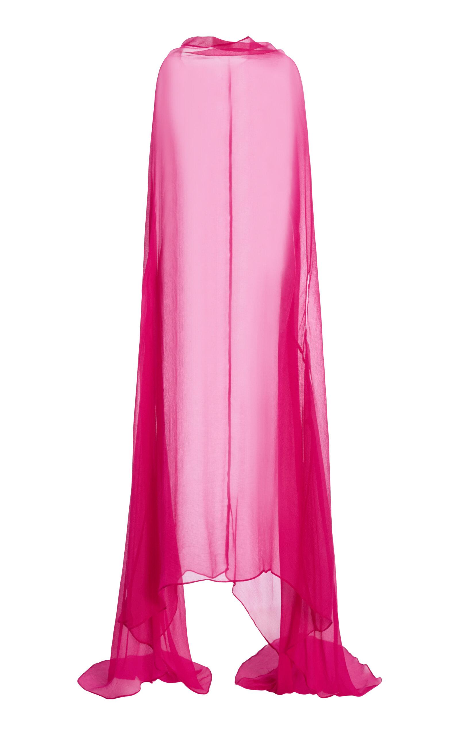 Dries Van Noten Ducy Cape-Sleeveousseline-Silk Dress -oda Operandi by DRIES VAN NOTEN