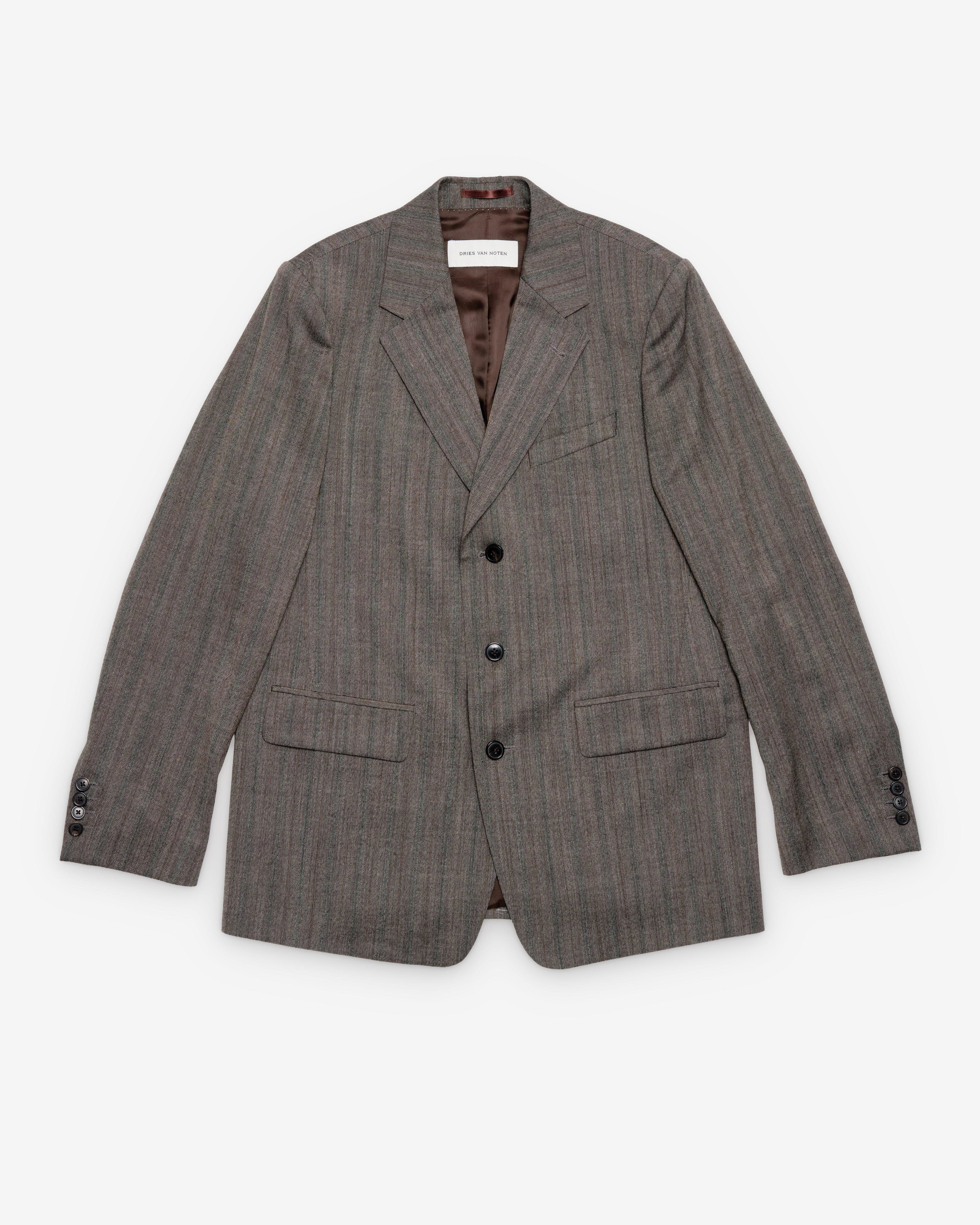 Dries Van Noten - Men's Bufordo Jacket - (Grey Melange) by DRIES VAN NOTEN