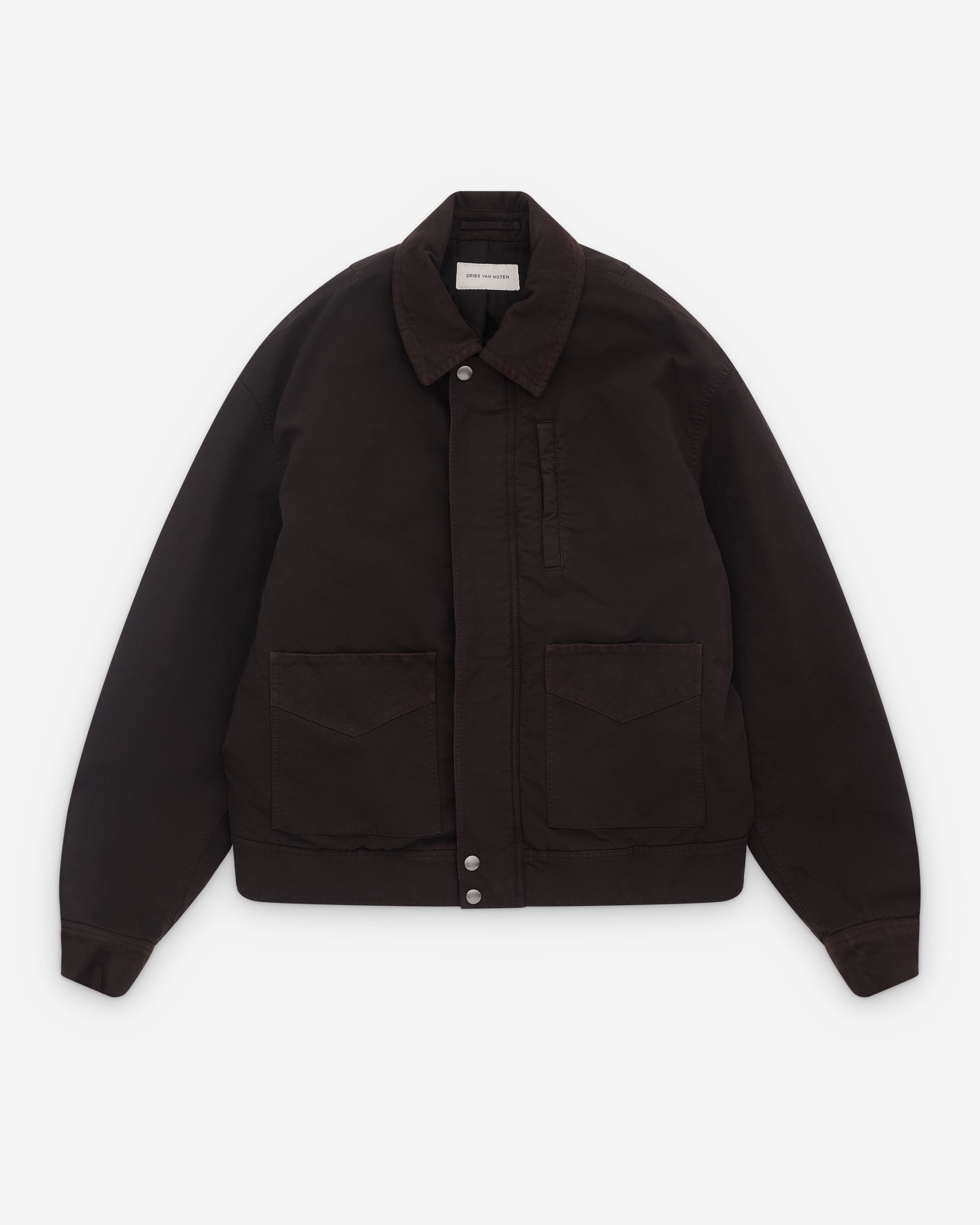 Dries Van Noten - Men’s Chore Jacket - (Brown) by DRIES VAN NOTEN