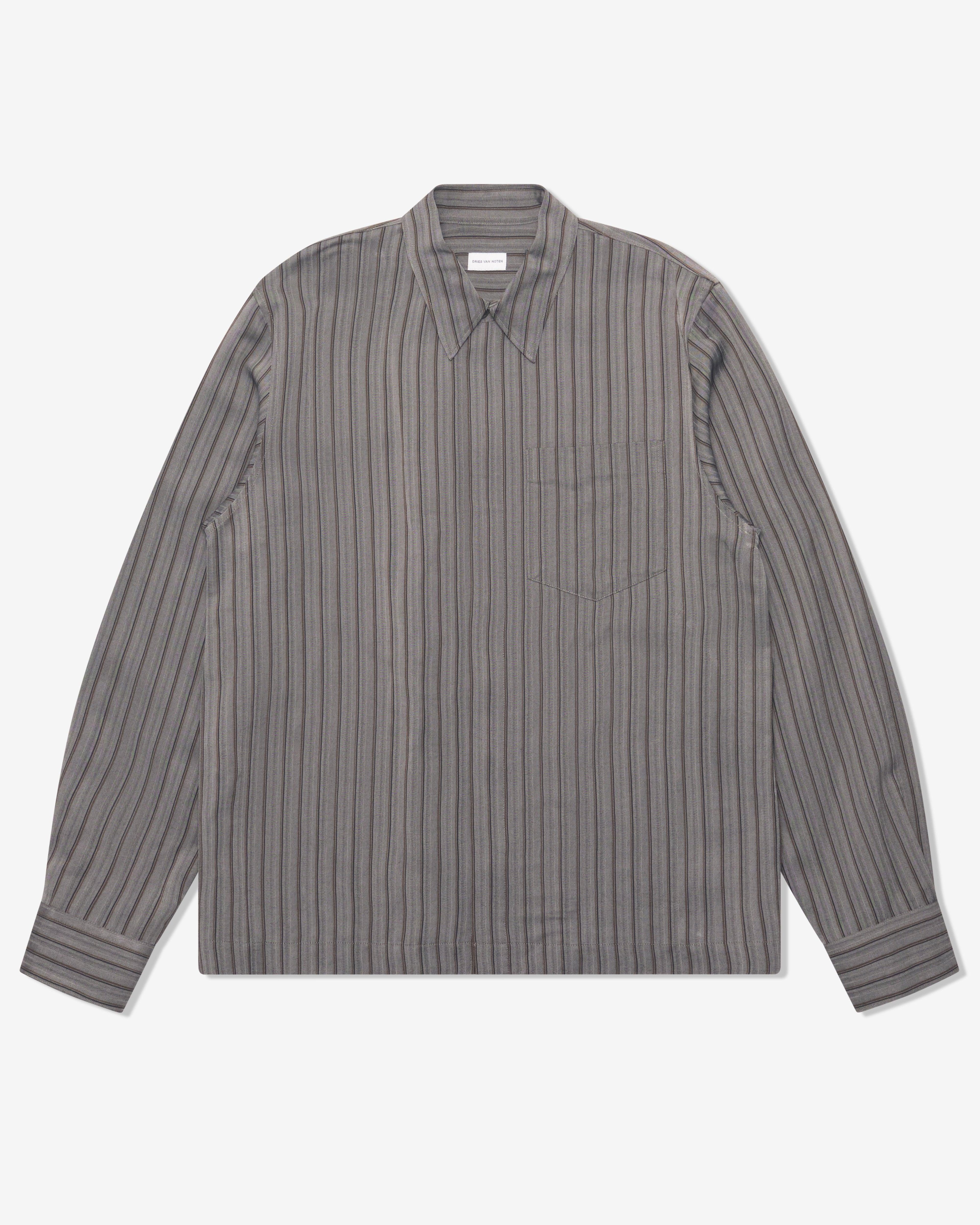 Dries Van Noten - Men's Corran Shirt - (Grey) by DRIES VAN NOTEN