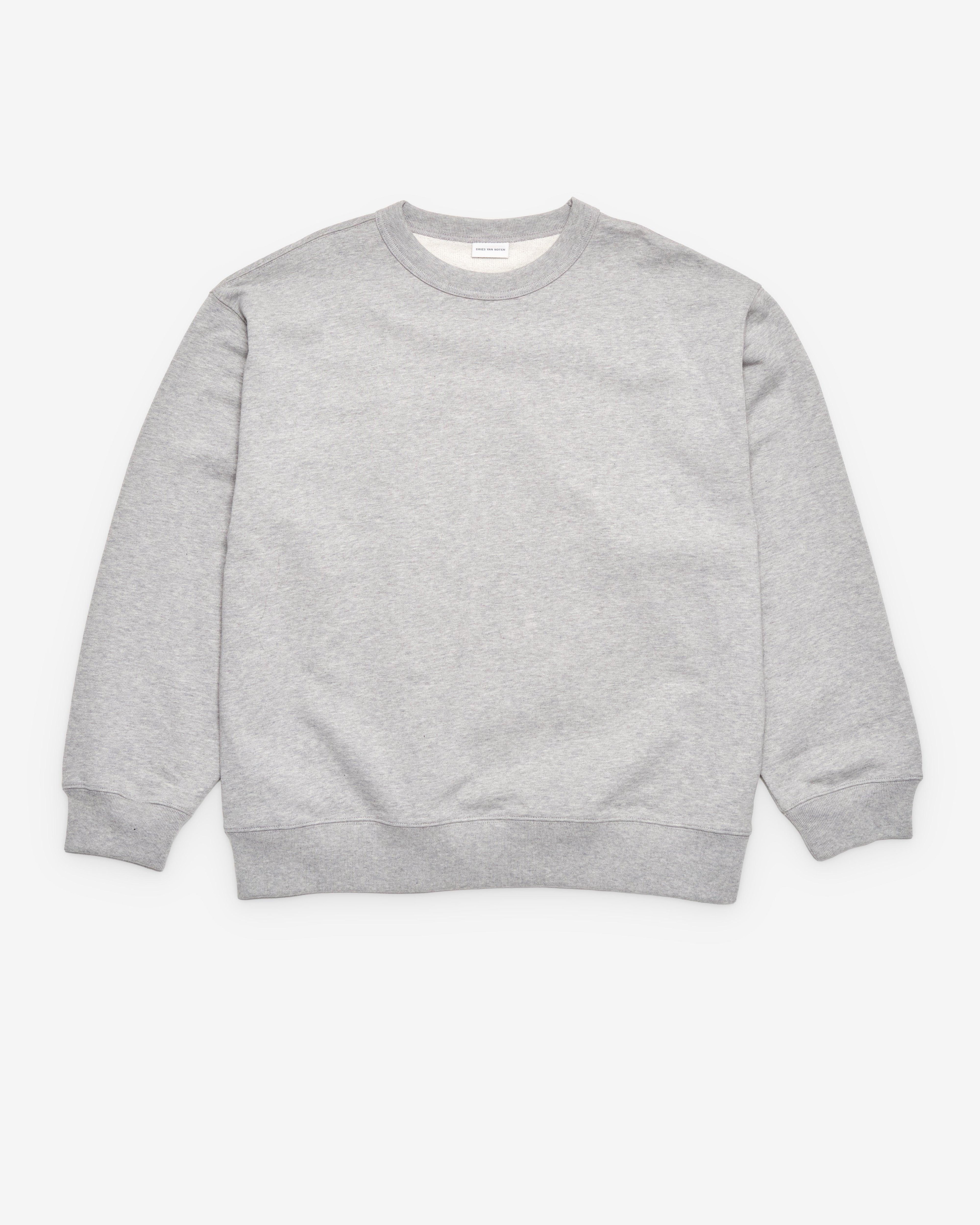 Dries Van Noten - Men's Hax Sweater - (Grey Melange) by DRIES VAN NOTEN