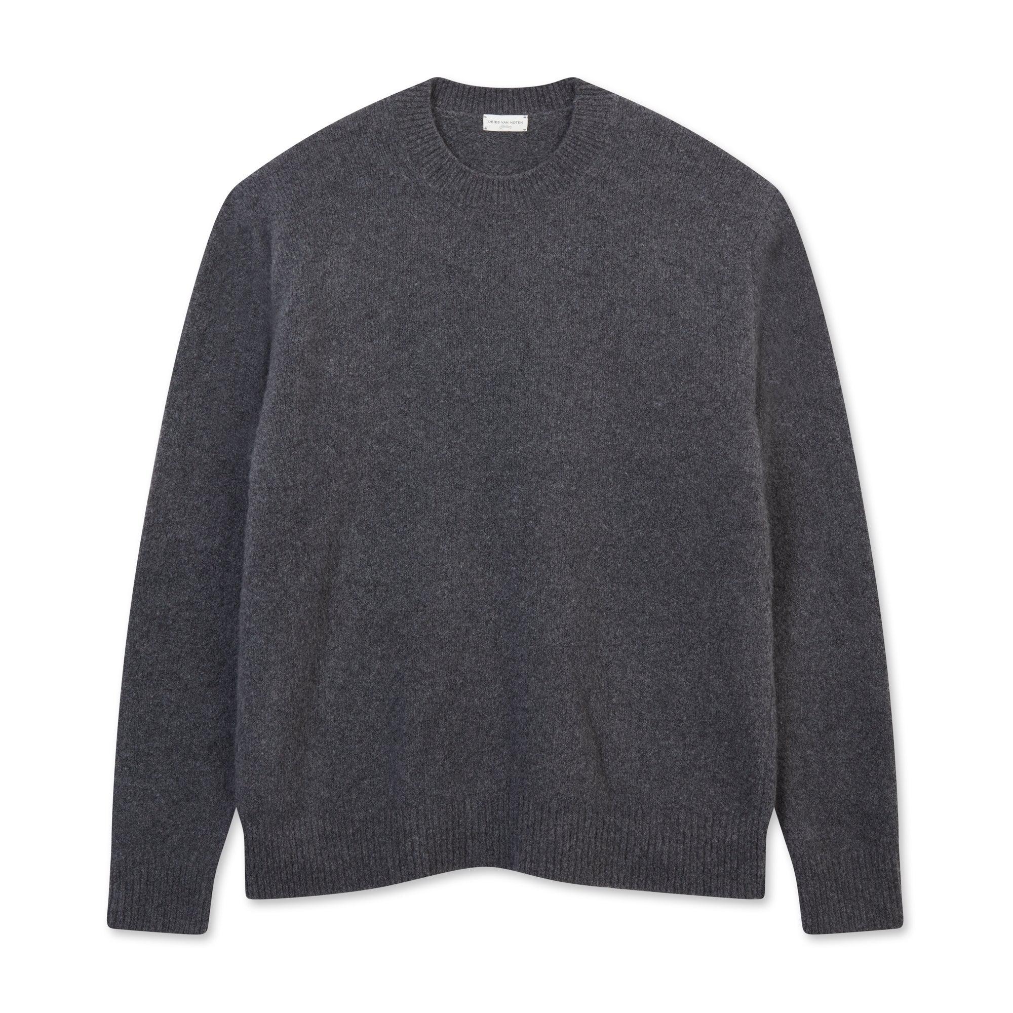 Dries Van Noten - Men’s Nastra Sweater - (Charcoal) by DRIES VAN NOTEN