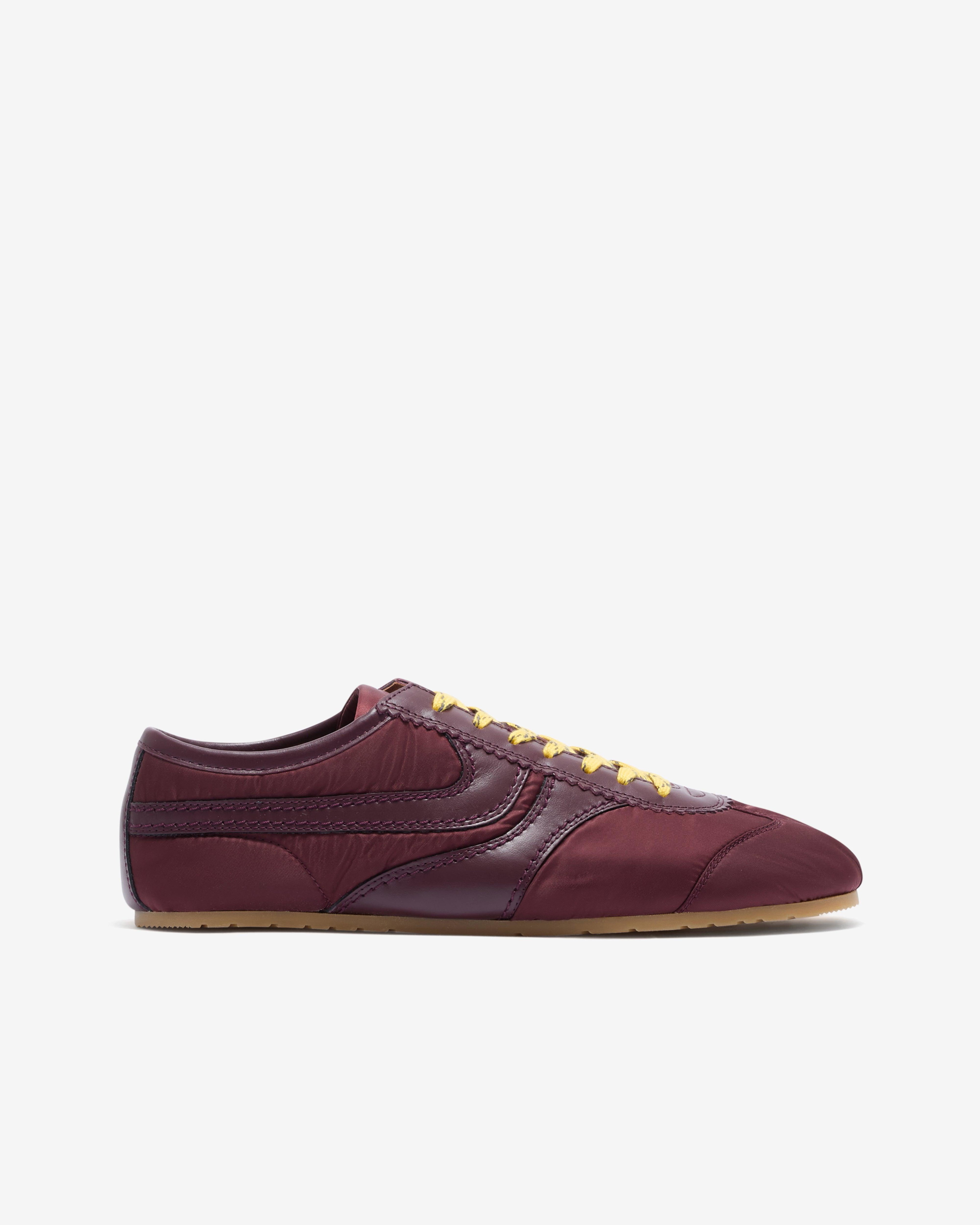 Dries Van Noten - Men’s Nylon Sneakers - (Bordeaux) by DRIES VAN NOTEN