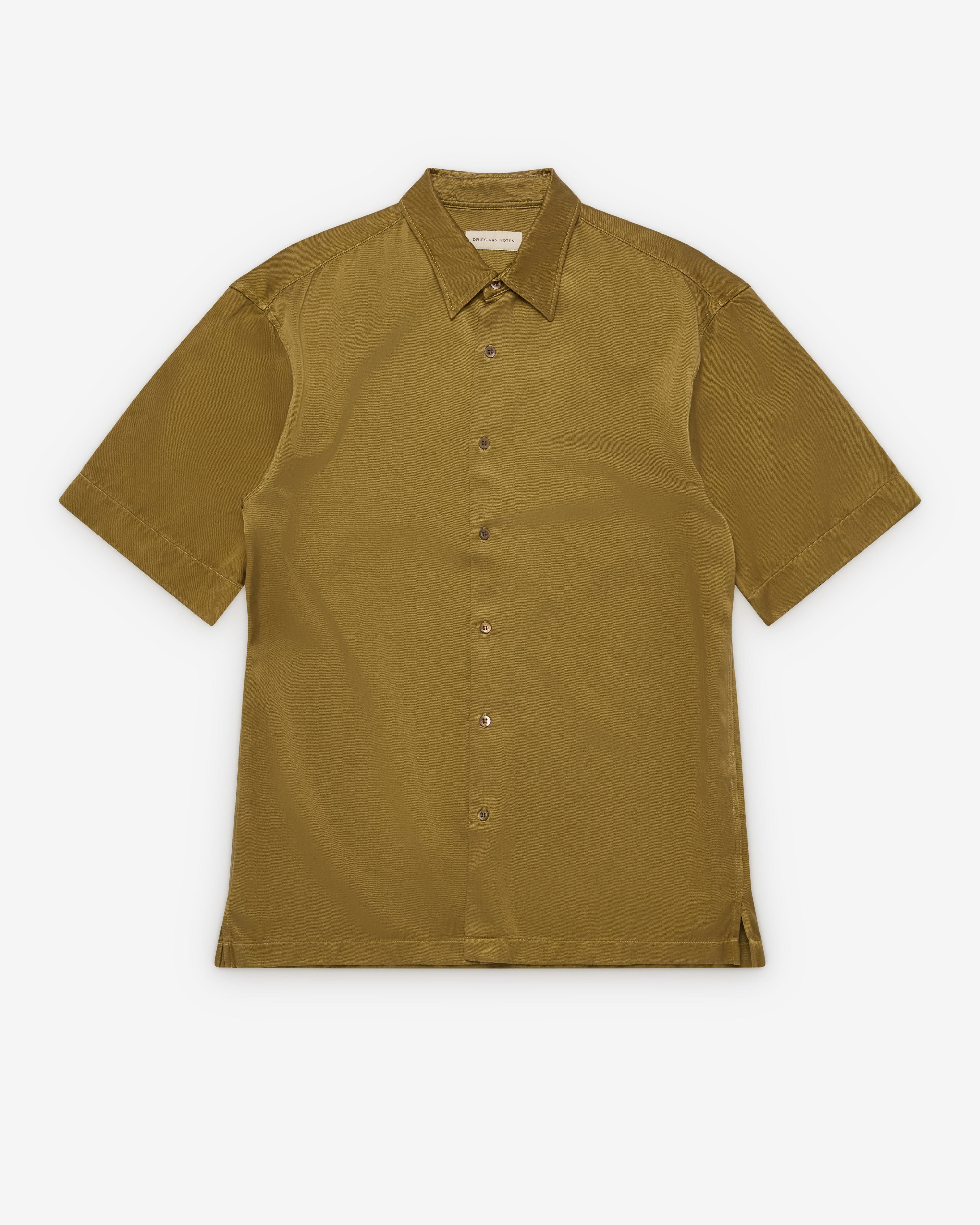 Dries Van Noten - Men's Shirt - (Umber) by DRIES VAN NOTEN