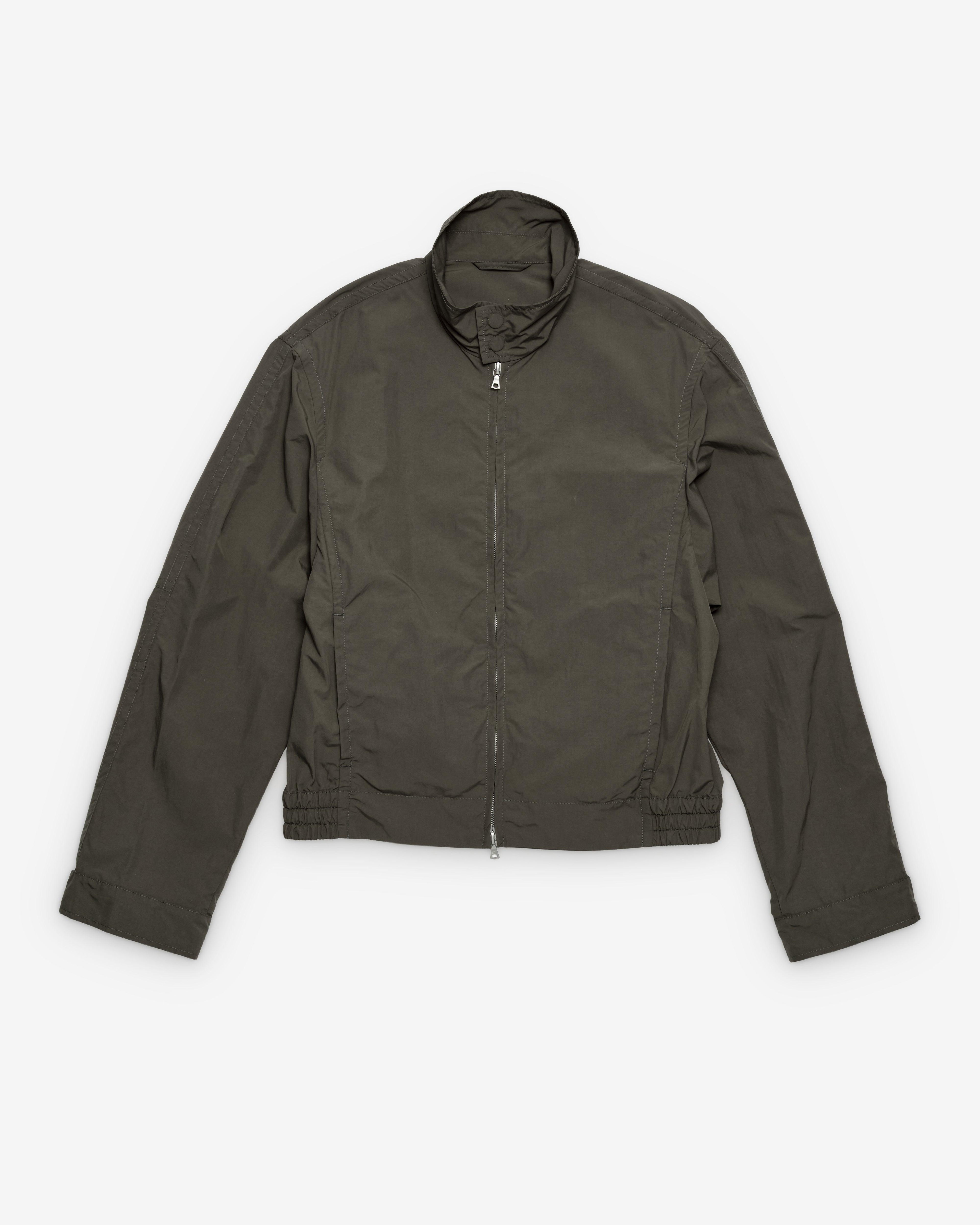 Dries Van Noten - Men's Stand Collar Jacket - (Khaki) by DRIES VAN NOTEN