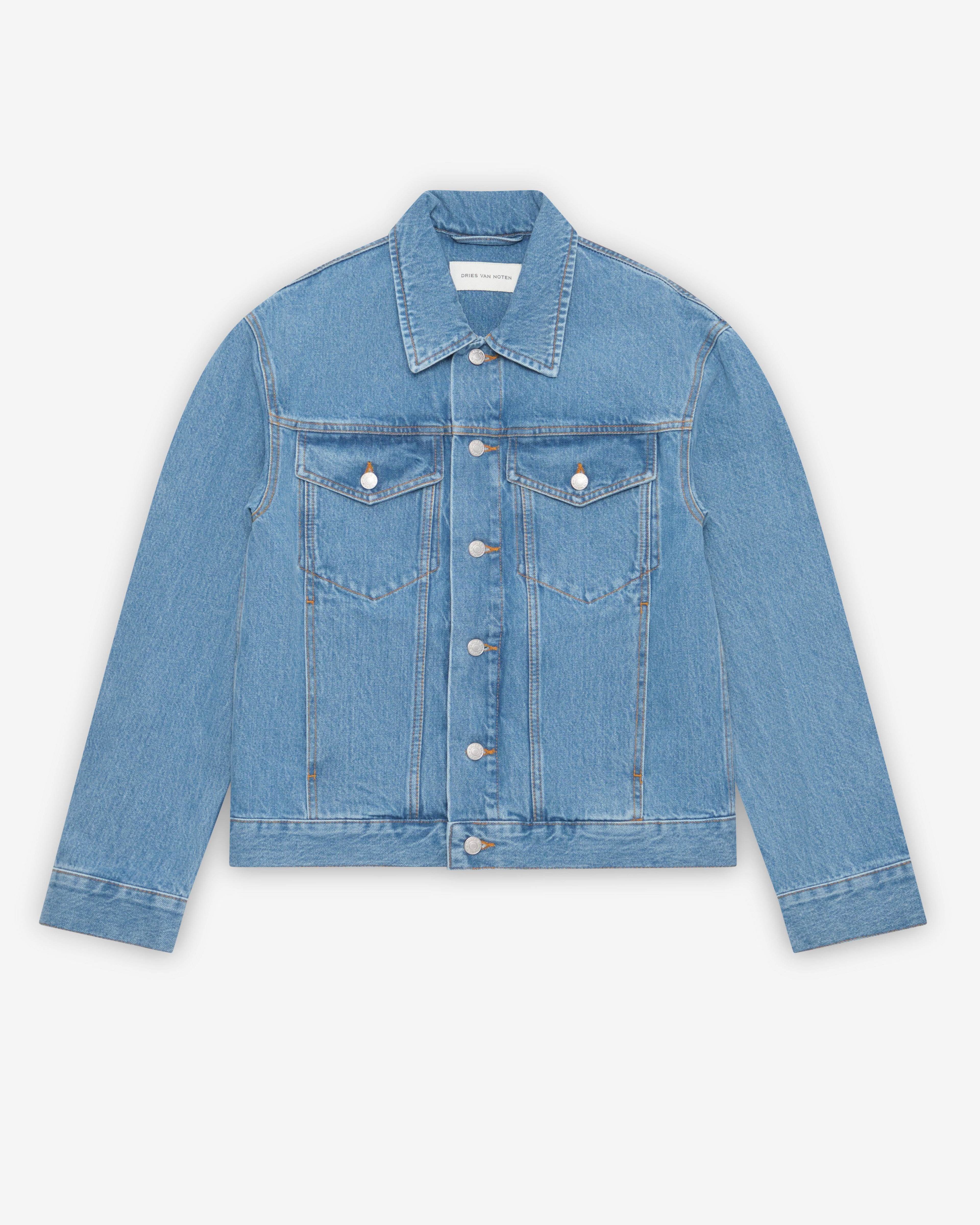 Dries Van Noten - Men's Vuskin Denim Jacket - (Light Blue) by DRIES VAN NOTEN