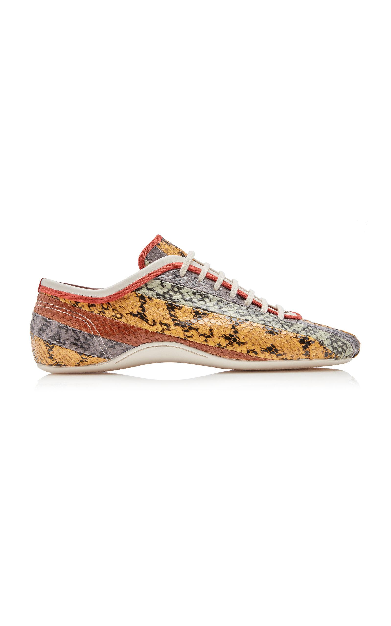 Dries Van Noten Panelled Leather Ballerina Sneakers - Moda Operandi by DRIES VAN NOTEN