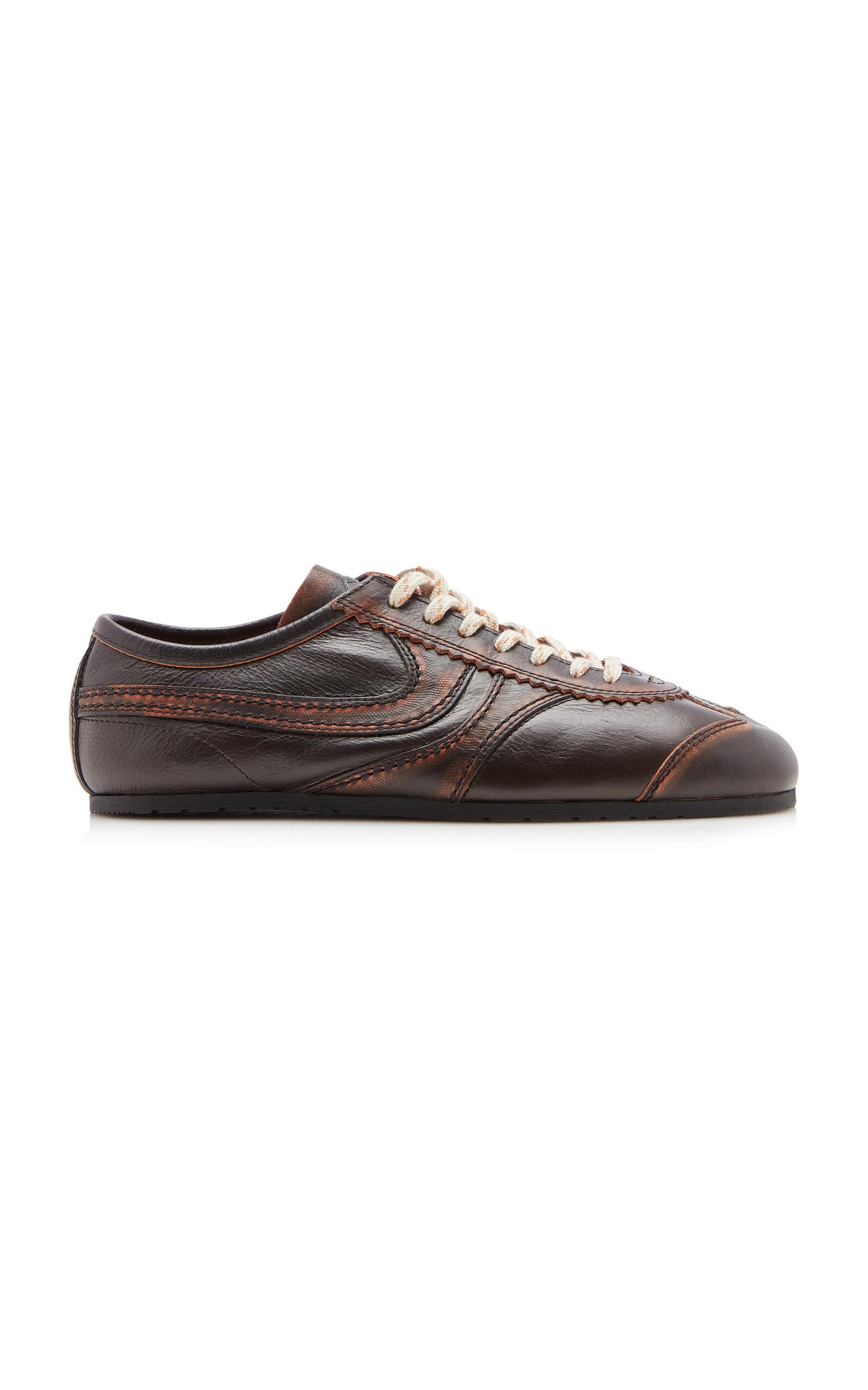 Dries Van Noten Panelled Leather Sneakers - Moda Operandi by DRIES VAN NOTEN