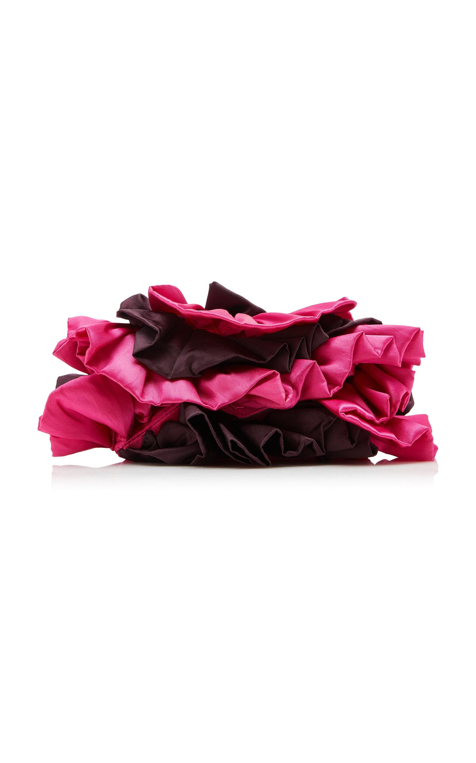 Dries Van Noten Ruffle Satin Clutch - Moda Operandi by DRIES VAN NOTEN
