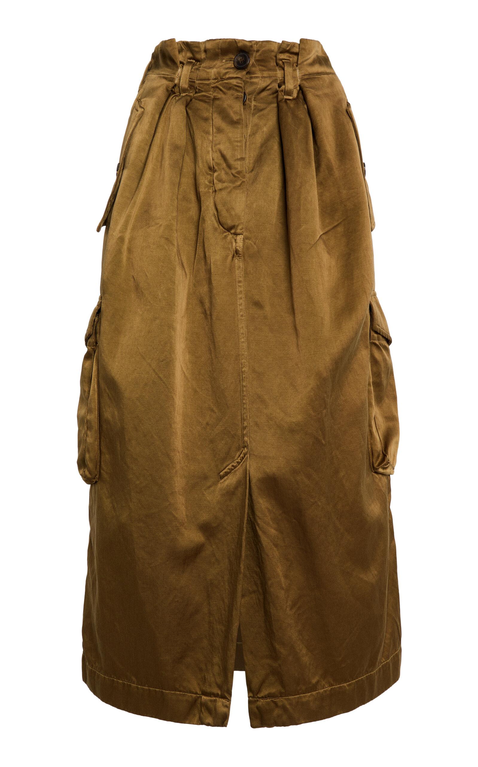 Dries Van Noten Savannah Cotton-Blend Midi Skirt - Moda Operandi by DRIES VAN NOTEN