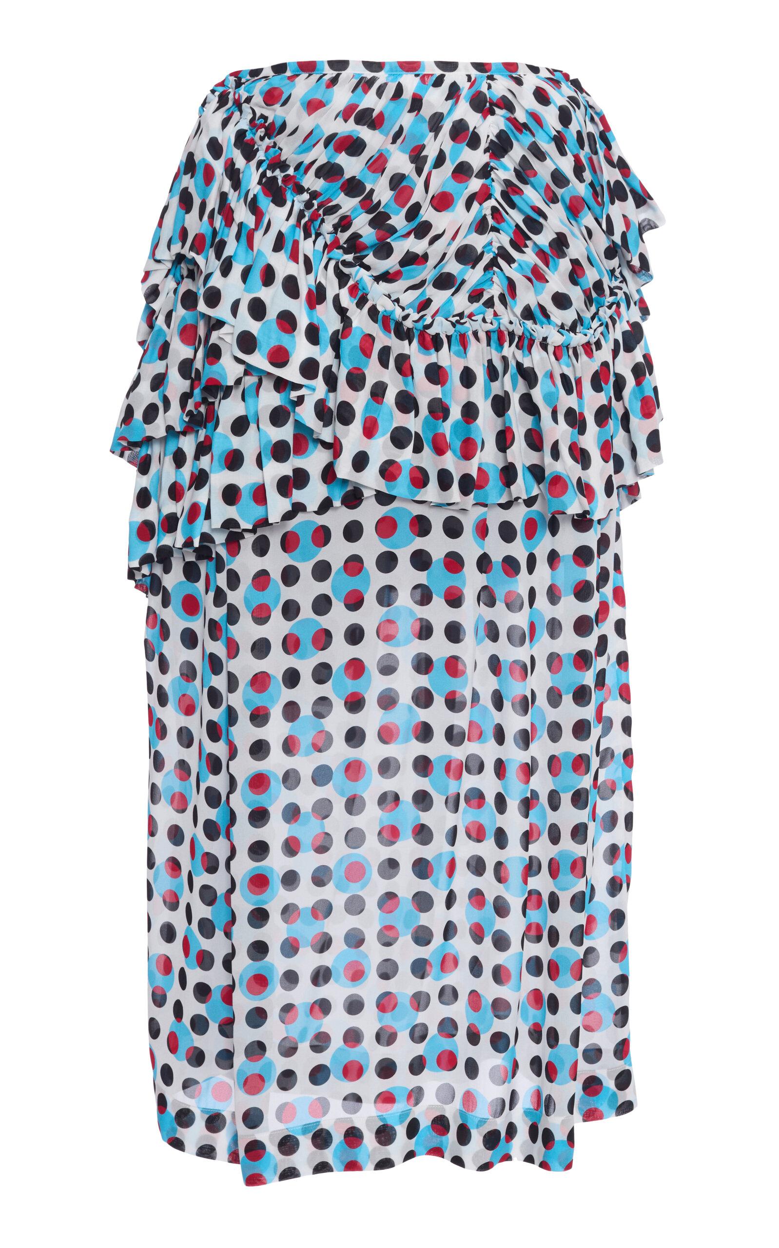 Dries Van Noten Shelby Polka-Dot Georgette Mini Skirt - Moda Operandi by DRIES VAN NOTEN