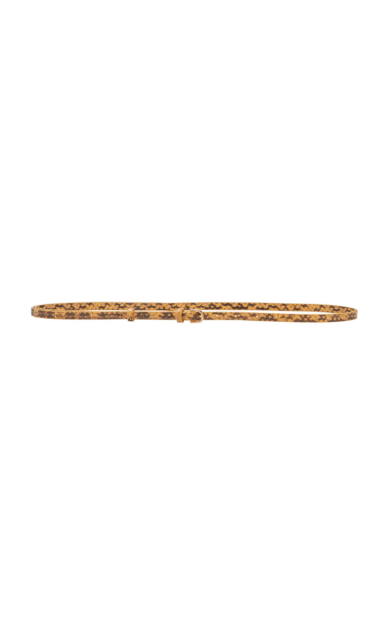 Dries Van Noten Snakeskin-Effect Leather Belt - Moda Operandi by DRIES VAN NOTEN